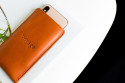 Kožený obal na iPhone Xs, Xr & Xs Max // PELTA (Brown)