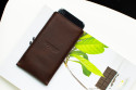 Kožený obal na iPhone Xs, Xr & Xs Max // PELTA (Coffee)