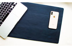 Leather mouse pad // LAPLORD (Blue)
