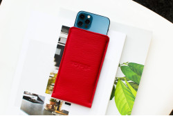 Kožený obal na iPhone // PELTA (Red)
