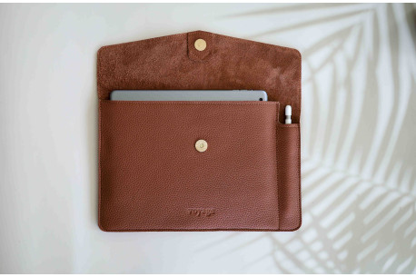 Leather iPad folio // ANKER (Brown)