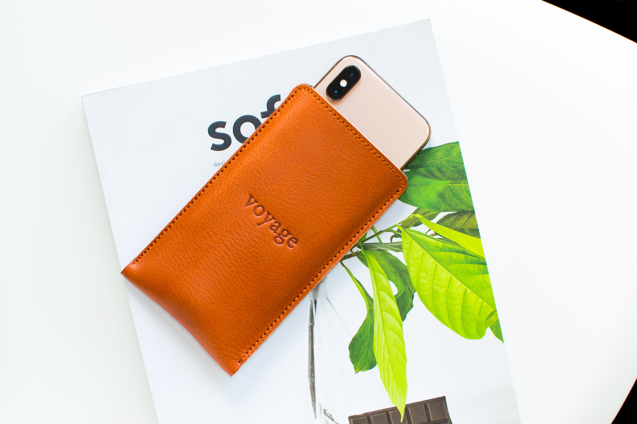 iPhone XS Max leather sleeve